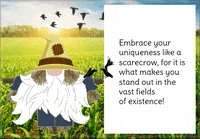 Gnome Scarecrow GIF