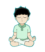 Yoga Meditating Sticker
