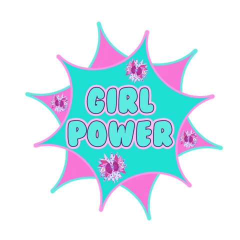 lilyfrilly girl power princess bows hairbows Sticker