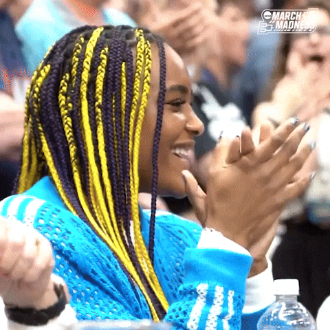 Excited College Basketball GIF by NCAA March Madness