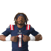 Cam Newton Football Sticker by New England Patriots