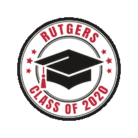 Graduation Class Of 2020 Sticker by Rutgers University