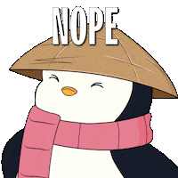 Try Again No Way Sticker by Pudgy Penguins