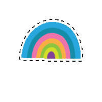 BanffPride rainbow pride lgbtq banff Sticker
