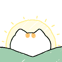 rangd_darng cat sun good morning morning Sticker