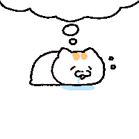rangd_darng cat sleep dream zzz Sticker
