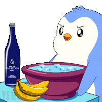 Refreshing Wake Up Sticker by Pudgy Penguins