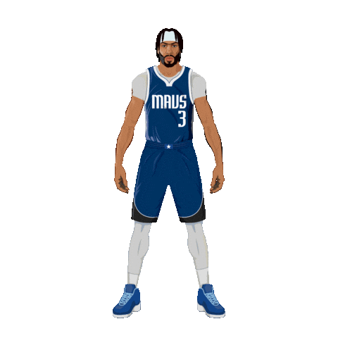 Dallas Mavericks Basketball Sticker by SportsManias