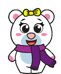 Polar Bear Snow Sticker by Tiny Minies