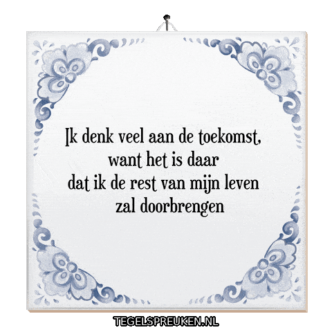 Hoop Spreuk Sticker by Tegelspreuken.nl