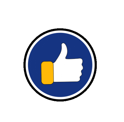 Gmotiondesign giphyupload like good hand Sticker