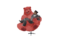 Bear Nimona Sticker by NETFLIX