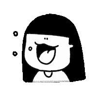 Hungry Character Sticker