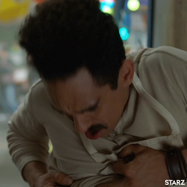 nervous season 3 GIF by Ash vs Evil Dead