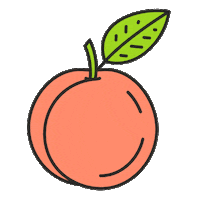 ETHOSolivia fitness booty peach juicy Sticker