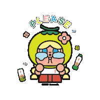 Coconut Crybaby Sticker by IF Singapore