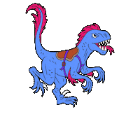 Velociraptor Mongo Sticker by Maeve Chocolate
