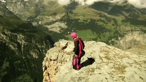 base jumping GIF