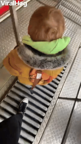 Toddler Has Trouble in Funhouse