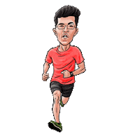 Fast Runner Running Sticker by eBibs