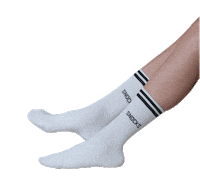 SnocksGmbH retro white flip socks Sticker