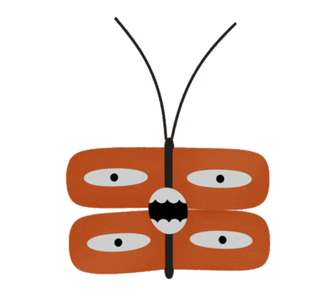 Horror Butterfly Sticker by thezohardvir