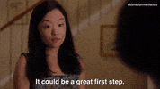 Encouraging Andrea Bang GIF by Kim's Convenience