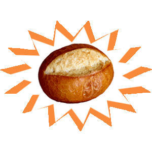 Power Orange Sticker by Bäckerei Brinker