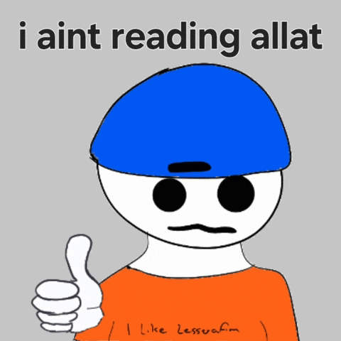 Reading I Aint GIF