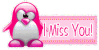 miss you penguin STICKER