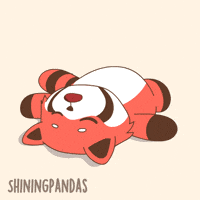 Sleepy Red Panda GIF