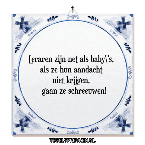 Baby Humor Sticker by Tegelspreuken.nl