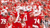 Football Celebration GIF by Wisconsin Badgers