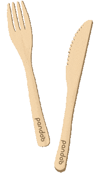 Fork Bamboo Sticker by pandoo