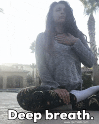 Breathe Deep Breath GIF by Djemilah Birnie
