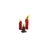 RinaRayt halloween fire light boo Sticker