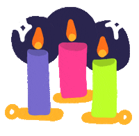 Halloween Fire Sticker by Eledraws (Eleonore Bem)