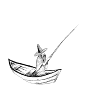 Mezcal Fisher Sticker by Santa Sabia Media