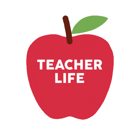 School Apple Sticker