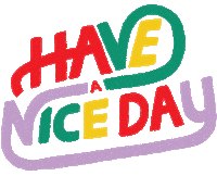 Have A Nice Day Sticker by Femfetti