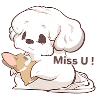 ryansylvia corgi missyou yummyhoneyporky Sticker