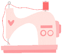 hollypixels machine sewing stitch crafts Sticker