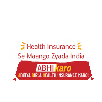 adityabirlahealth fitness health yoga insurance Sticker