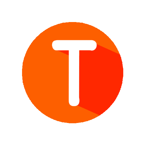 Orange Abc Sticker