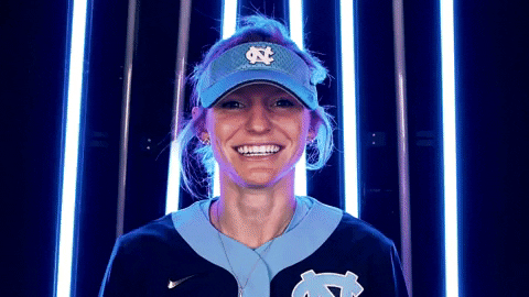 Carolina Unc Softball GIF by UNC Tar Heels