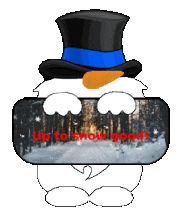 Winter Snowman Sticker