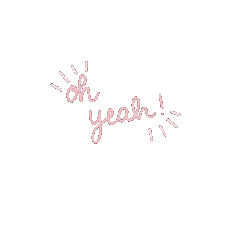Oh Yeah Pink Sticker