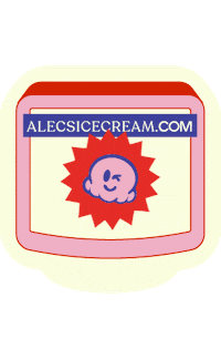alecsicecream ice cream california organic self care Sticker