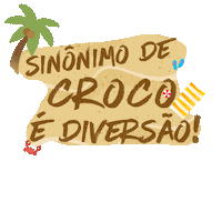 crocobeach fortaleza diversao barraca de praia crocobeach Sticker