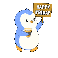 Its Friday Sticker by Pudgy Penguins